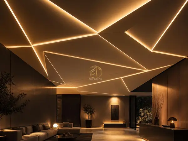Gizli LED Işık Bandı ve Tavan Aydınlatması